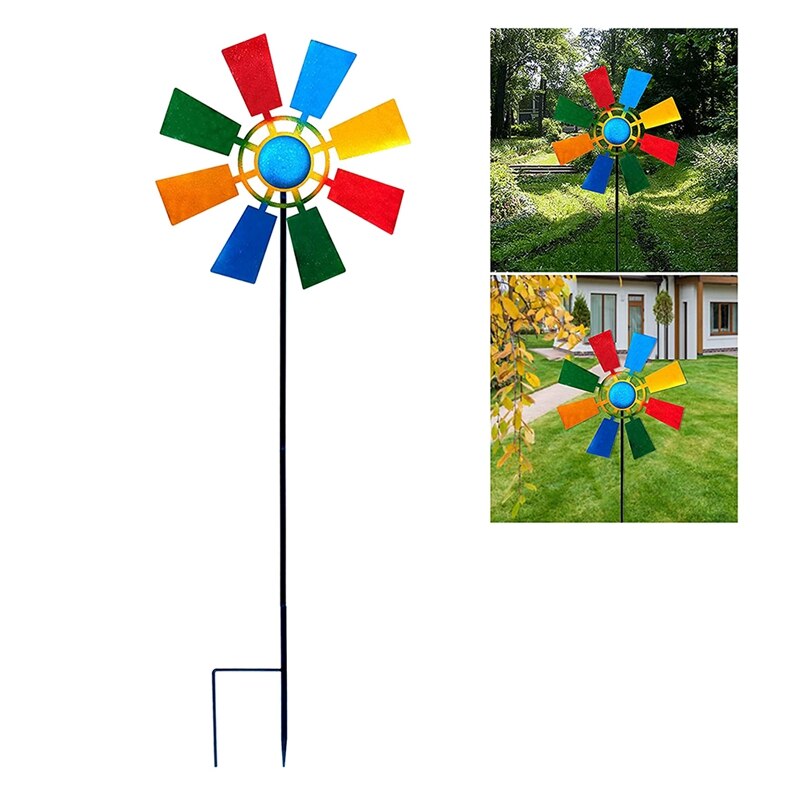 Wind Spinner Outdoor Metal Wind unico e magico mulino a vento in metallo energia cinetica esterna Spinner Wind Catcher