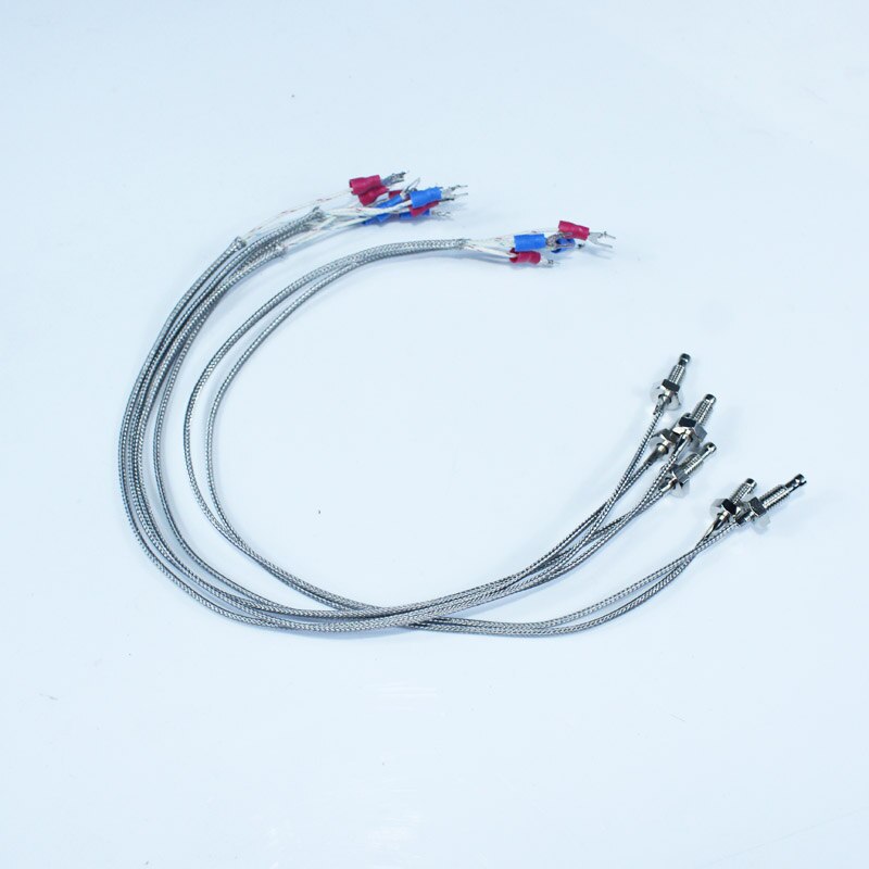 Temperature Sensor Thermocouple 0.5m Length Heat Sensitive Wire Warm detector proble M6 nut