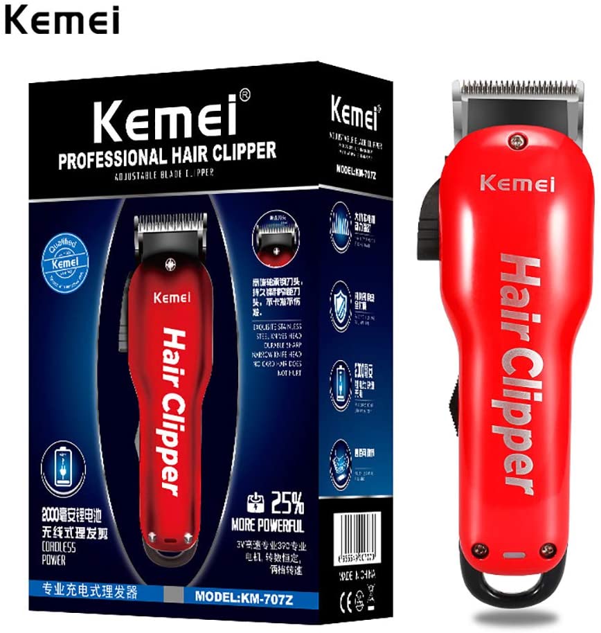 Kemei Oplaadbare Tondeuse Professionele Tondeuse Scheren Machine Haar Knippen Baard Scheerapparaat Kemei-707Z