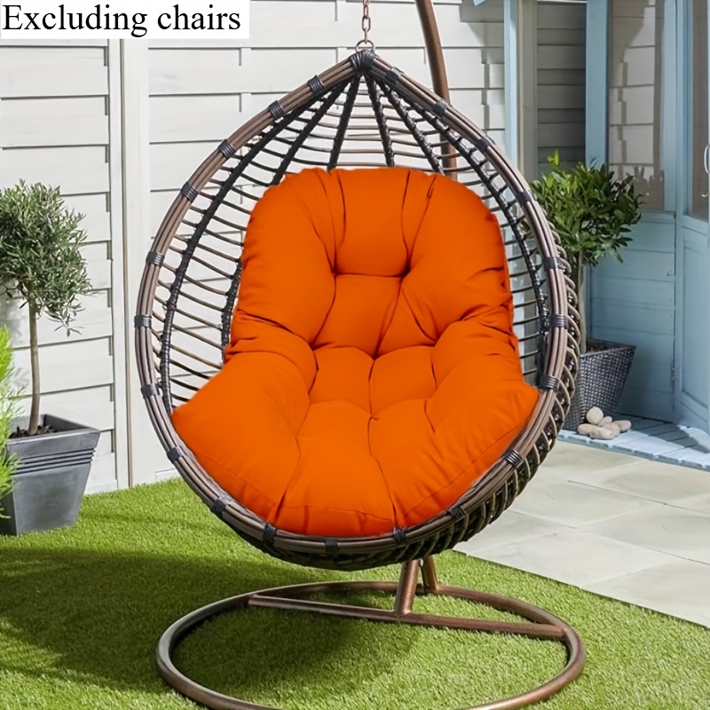 Ganzjahres-Chaiselongue, Balkon-Garten-Sitzkissen, Hängesessel-Sitzkissen (Hängesessel nicht enthalten): Orange