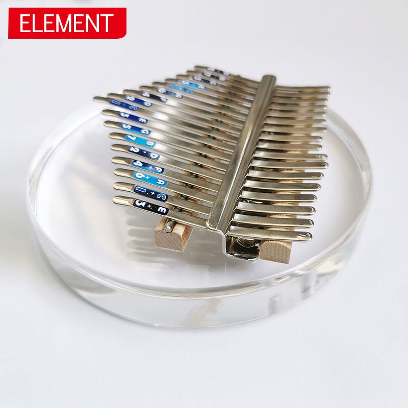 Kalimba 17 clés mignon Mbira Calimba acrylique cristal bouts des doigts pouce Piano rond cristal pouce piano
