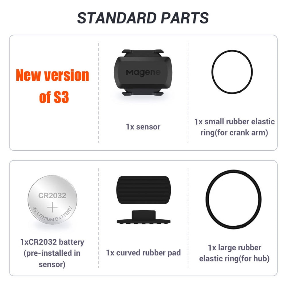 Speed Cadence Sensor Magene S3+ Dual Mode Sensor ANT+ Bluetooth MTB Cycling Computer Speedmeter for Garmin iGPSPORT Bryton ZWIFT