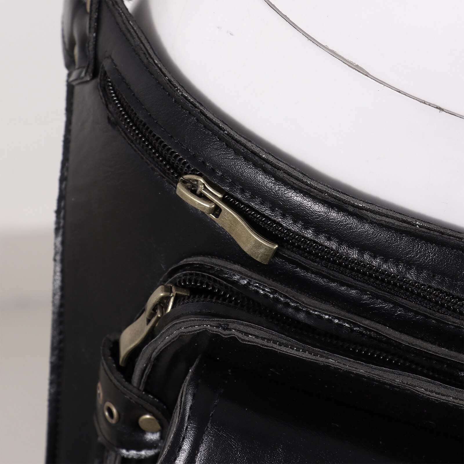 Unisex Retro Rubber Satchel Bag Casual Crossbody Shoulder Handbag Messenger Bag Travel Waist Belt Pack Leg Bag