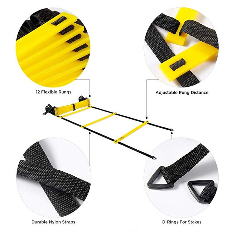 Outdoor Sports Prop Agile Ladder Football Basketball Pace Balance Speed Training Rope Ladder Obstacles Children's Sense Training