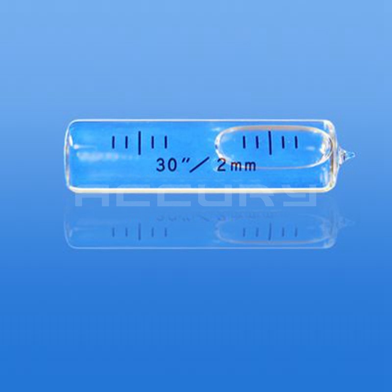 Hoge Precisie Waterpas 30 "/2 Mm 12*46 Mm Glazen Buis Niveau Bubble Flesjes Glazen Schaal accessoires Voor Meetinstrument