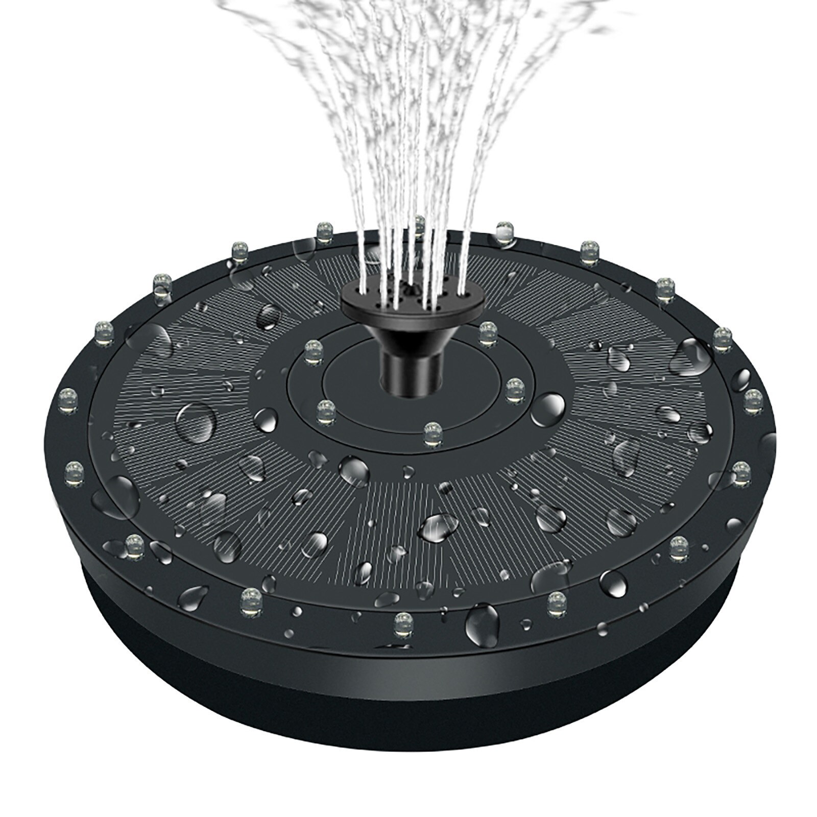 Outdoor Vogel Bad Vijver Zonne-energie Water Fontein Waterval Tuin Decoratie Zwembad Fontein Met Drijvende Vogelbad D09