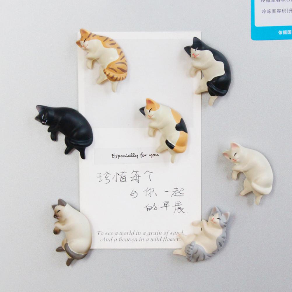 Fridge Magnet Cute Decorative Fridge Message Sticker Mini Cat Fridge Decor наклейки на холодильник наклейка на холодильник