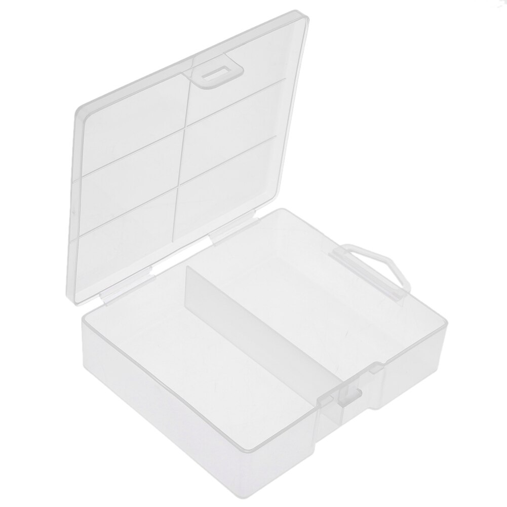 Practical Battery Storage Box Hard Plastic Safe Holder Container Transparent Portable Large Capacity Organizer Dry Full Cover