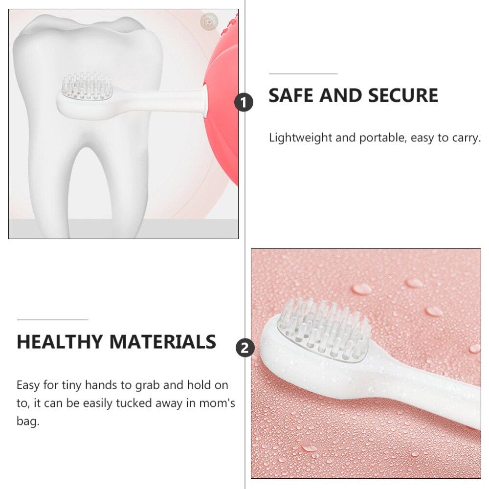1 pc silicone escova de dentes do bebê para crianças em casa bebê infantil