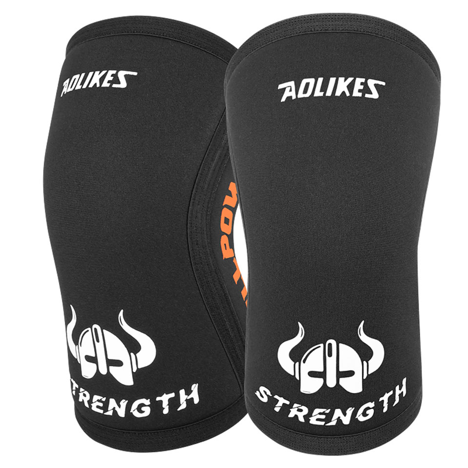 AOLIKES Elleboogmouwen (paar), ondersteuning voor gewichtheffen, powerlifting, squat, basketbal en tennis, 7 mm neopreen compressiebrace: L / Paars