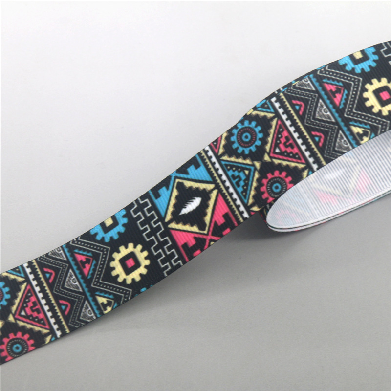 DHK-Cinta de grogrén impresa personalizada, Material para decoración de sombreros, manualidades de costura, DIY, 50 yardas