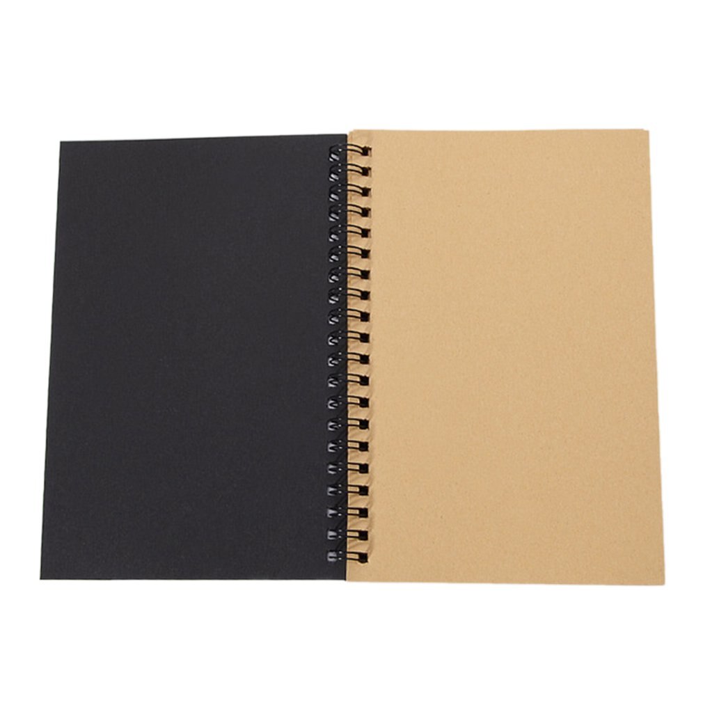Vintage Kraftpapier Schetsboek Doodle Blanco Notebook Coil Notebook Creatieve Tekening Schilderen Notebook: D