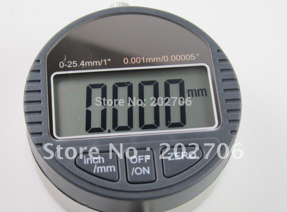 1inch Micron digital indicator 0-25mm 0.001mm electronic indicator dial gauge dial indicator
