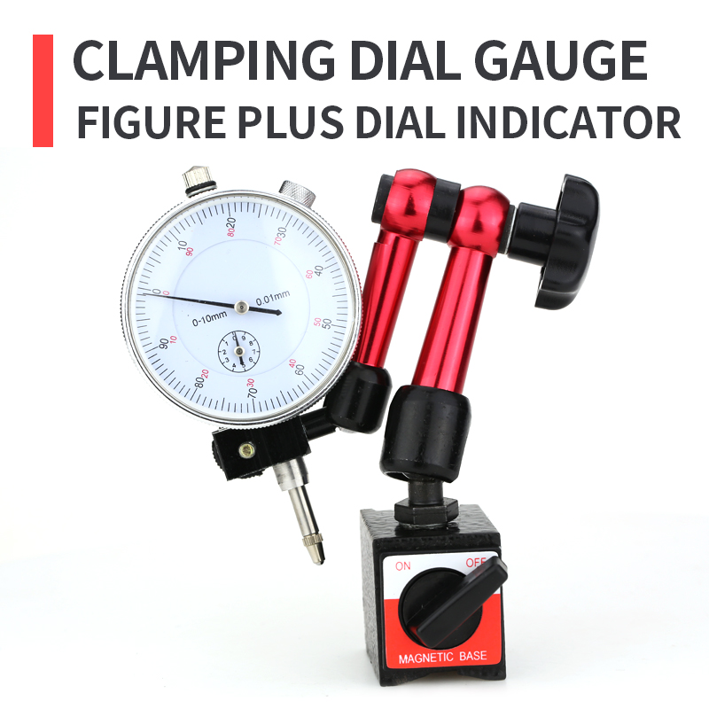 Support de Table magnétique électrique universel, outil de mesure micromètre indicateur de cadran de serrage: 10mm and Base