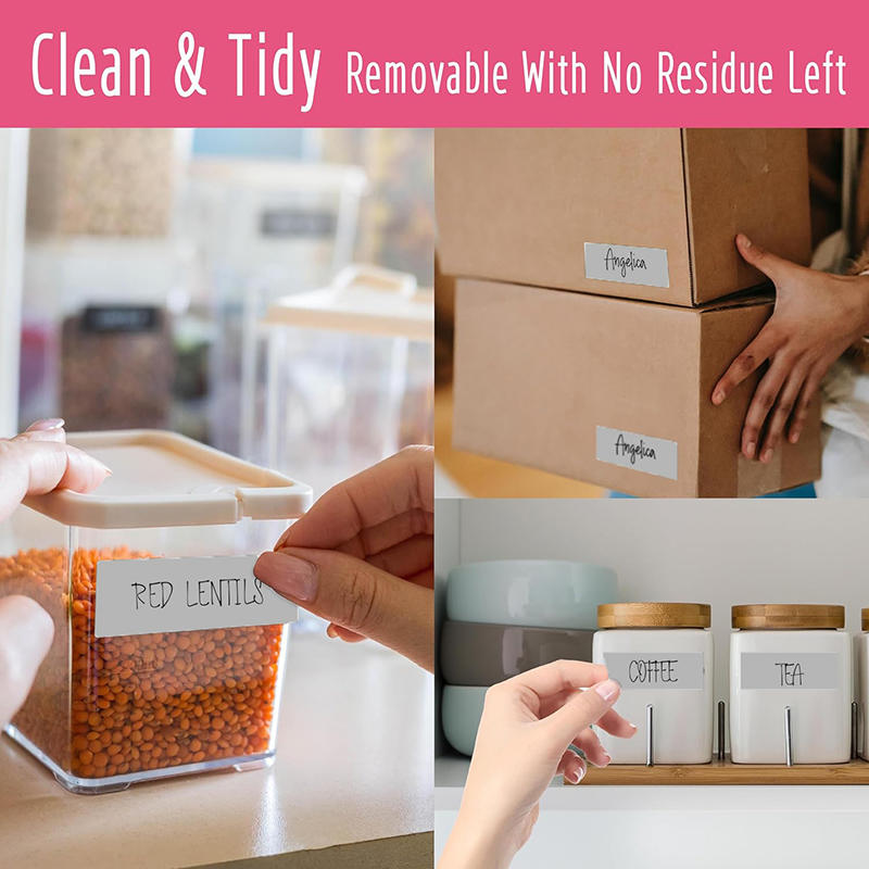 160/250/300pc waterproof labels stickers for kitchen spice bottles and jars, classification labels for home office, self-adhesive storage stickers