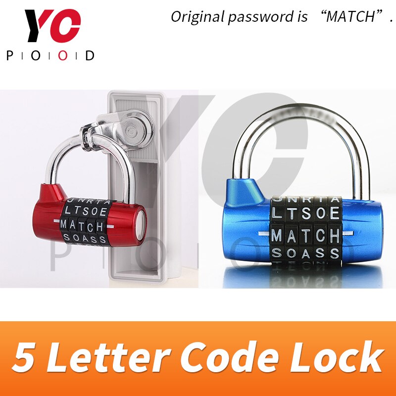 5 Letter Code Combination password lock Escape Room Spare Parts installed on the door or boxes or othersTakagism game YOPOOD