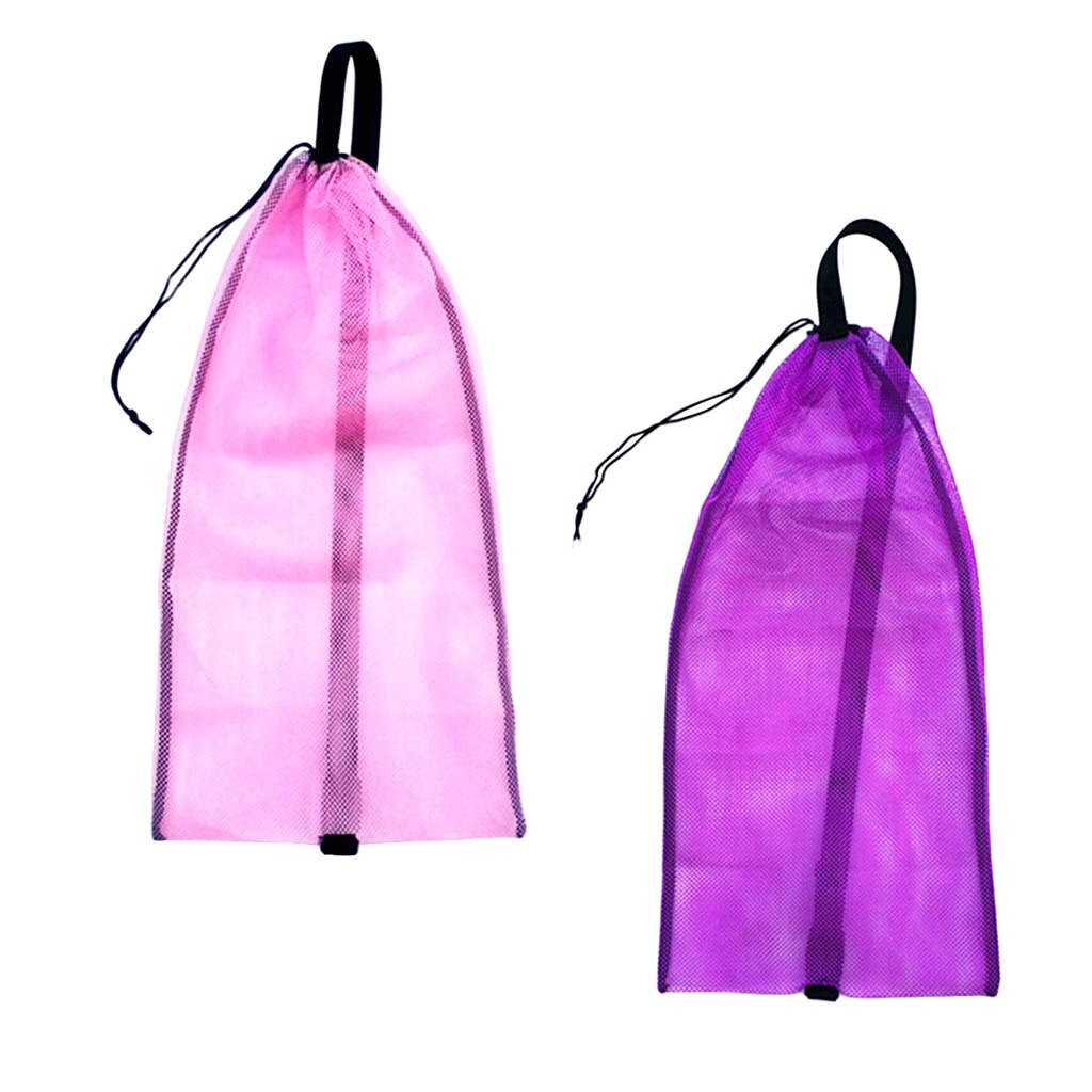 Bolsa de malla para Snorkel de buceo, 2 unids/set, marcador de superficie, bolsas de transporte para deportes acuáticos, gafas de tubo de esnórquel