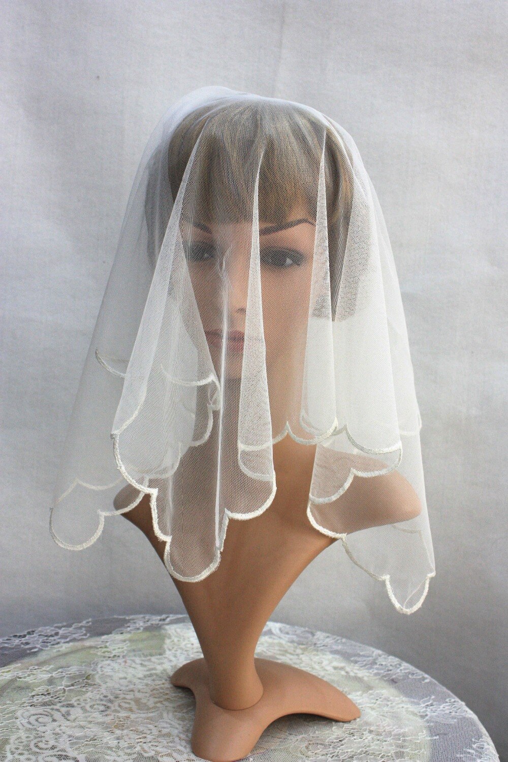 Simple Church Head Wear Coverings ,Catholic Chapel Veil Scarf,Wedding Lace Veil Mantilla