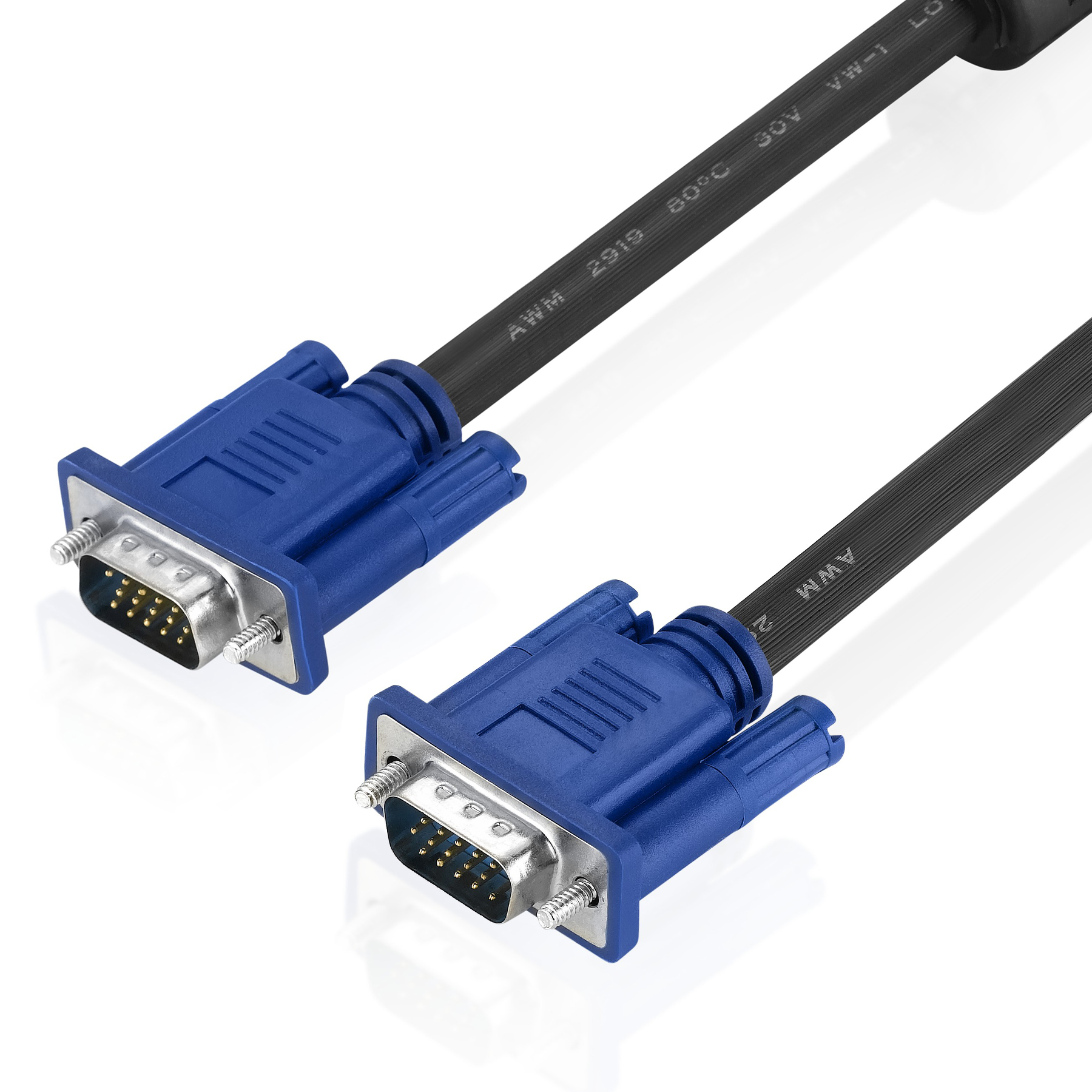 Lballist Cable VGA macho a 3 + 6 HD 15PIN para LCD CRT proyector PC Monitor portátil 1,5 m 3m 5m 10m 15m
