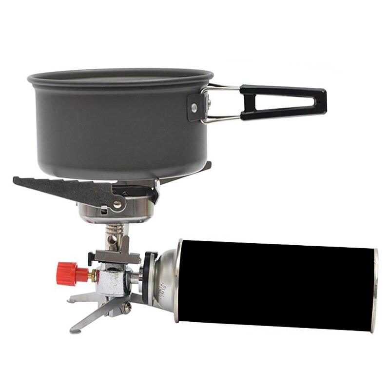 Camping Stove - Foldable Cassette Burner - Stainless Steel & Aluminum Alloy - 3-5 Person - Portable Outdoor Cooker