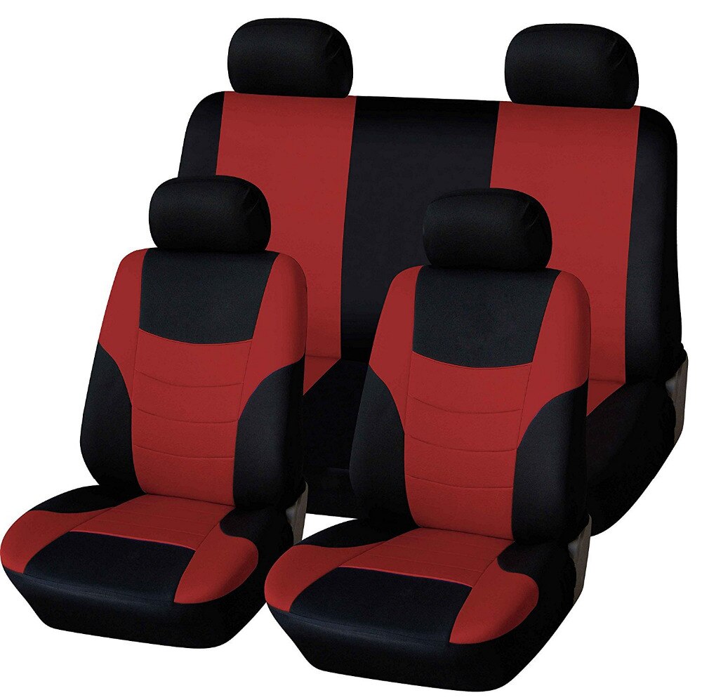 Bilbarnstol heltäckande universaltillbehör styling röd blå gul orange grön rosa röd för vw polo golf peugeot 206 lada: Röd