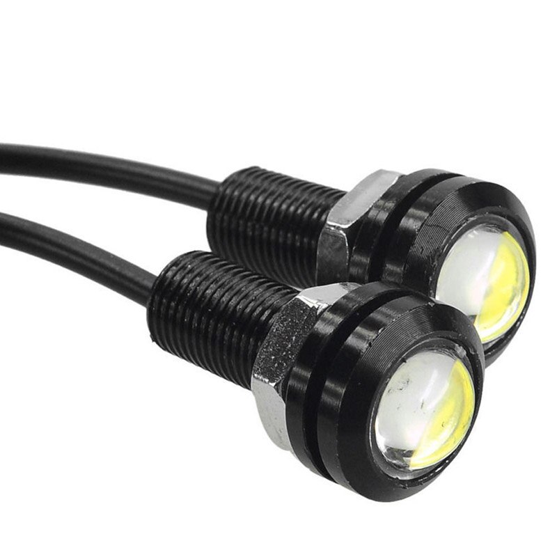 Motorcycle Signal Bulbs LED Eagle Eye Lights COB White Fog Light Reverse Turn DC 12V Water-proof