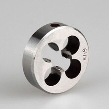 1Pcs HSS Pipe Threads Round Dies BSP 1/8 1/4 3/8 1/2 3/4 HSS High Speed Steel Pipe Thread BSP Round Die Hand Tools Tap Die: G3 8 19