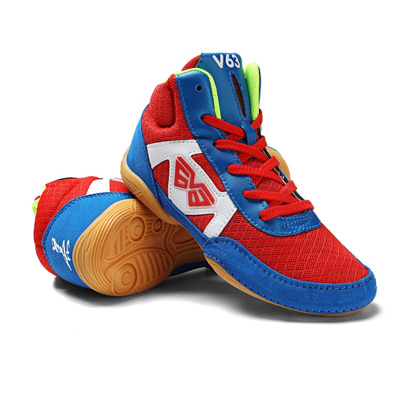 Children Students Wrestling Shoes Lightweight Non Slip Boxing Shoes Boys Girls Martial Art Training Boot D0879