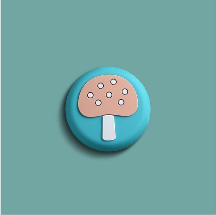 Cthome 1 stuks muurverdikking dempende deurknop golfstyling rubberen spatbordgreep deurslot beschermmat thuis muur deurknop matten: Fzd 001-1