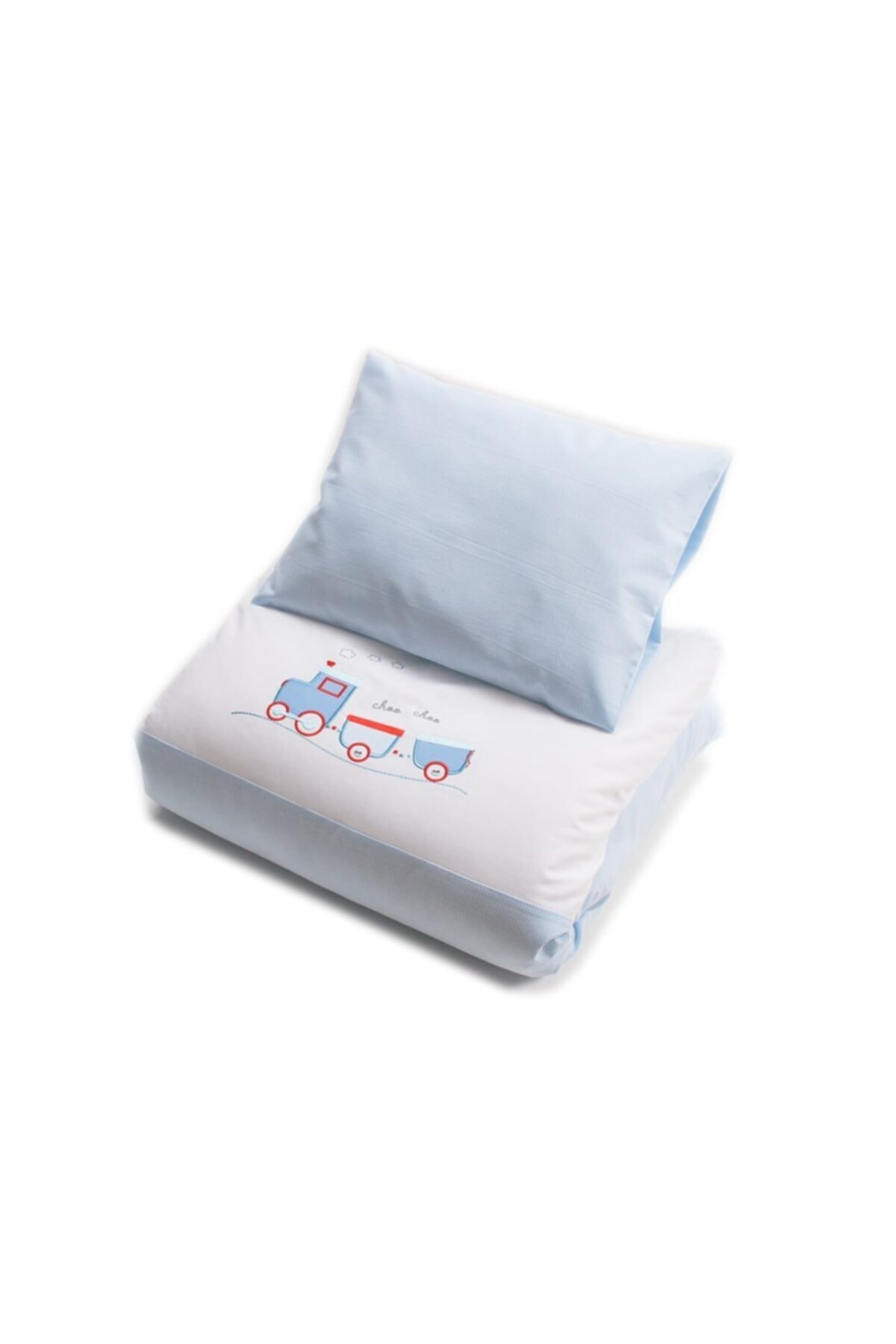 Lolybon lot de 2 housse de couette bébé ensemble Train 100x150 cm