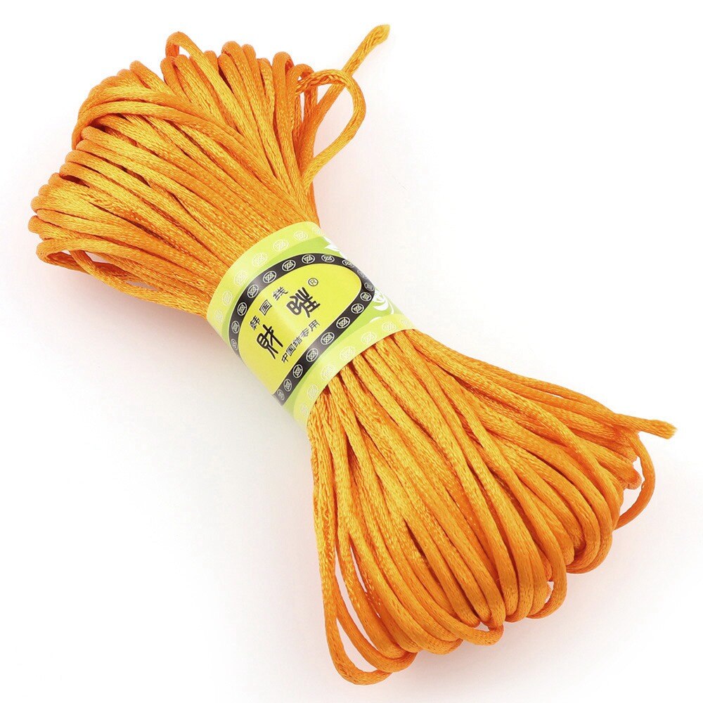 20 M/lot tressé macramé soie macramé corde fil fil fil 2mm bricolage noeud chinois Satin Nylon Bracelets faire des résultats perles: 6