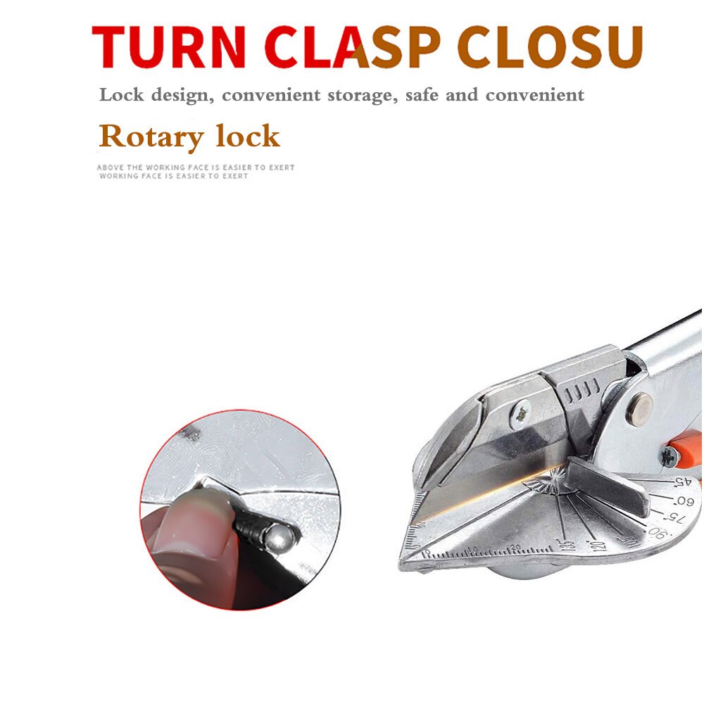 Multi-Function Right Angle Cut Duct Cutter Trunking Scissors Adjustable Angle Multi Angle Mitre Siding Wire Duct Cutter