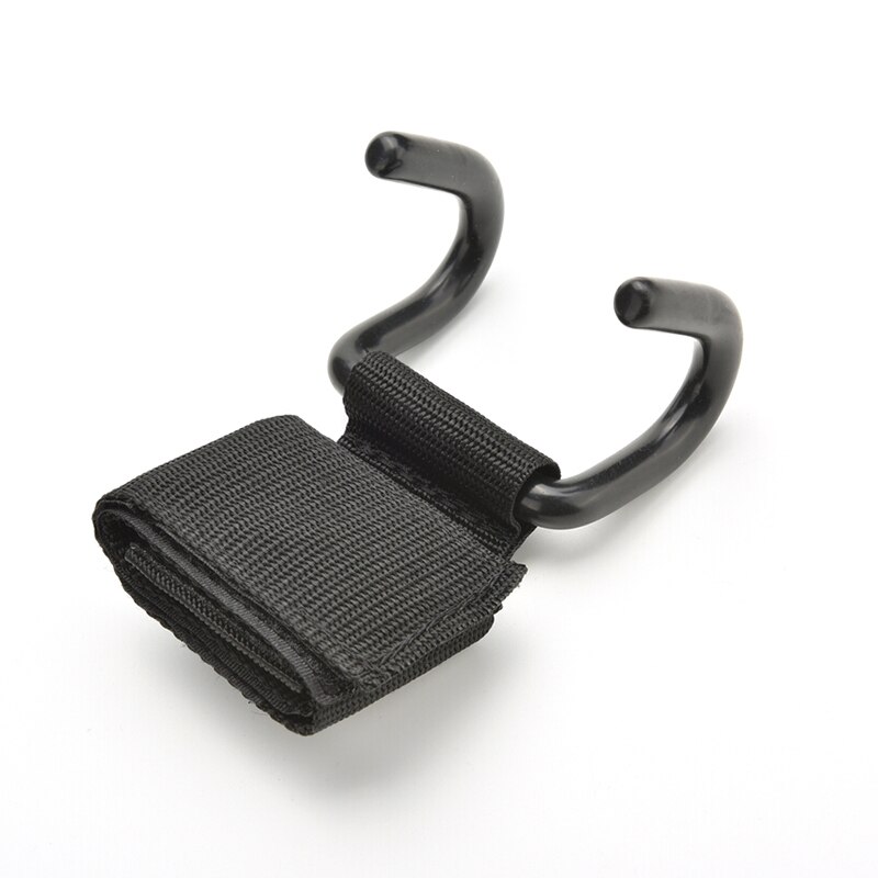 1pc - stilar styrkelyft träning gym krok grepp remmar svarta handskar handledsstöd lyft remmar