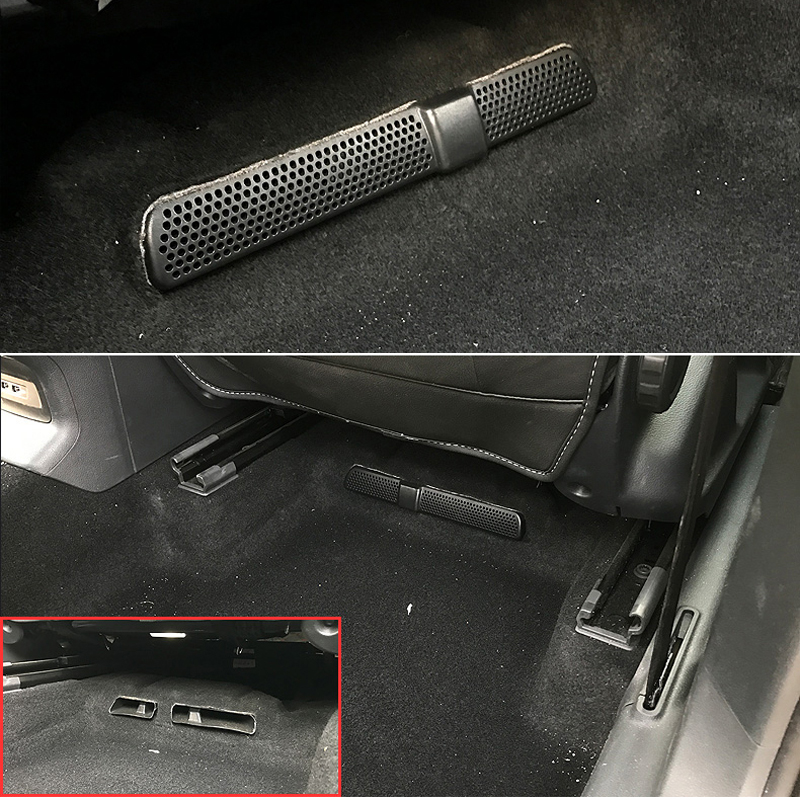 2 stks/set Auto Onder Seat Airconditioner Outlet Beschermende Cover Shell Sticker Voor Skoda Kodiaq Voor SEAT Ateca Auto Accessoires