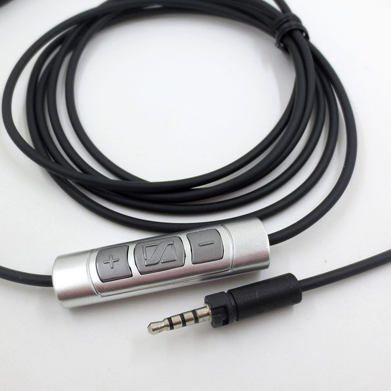 Headphones Accessories 1.45m Audio Cable Replace For Sennheiser Momentum 1.0 2.0 On-Ear Headset Bluetooth Cord With Mic Remoter