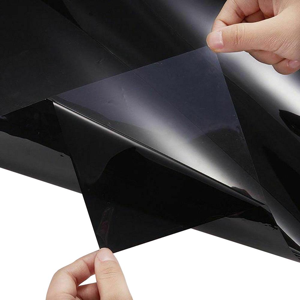 Solfilm til bilrude 20cm x150cm tonet i sort klar solfilm anti-uv solskærm biltilbehør solbeskyttelse