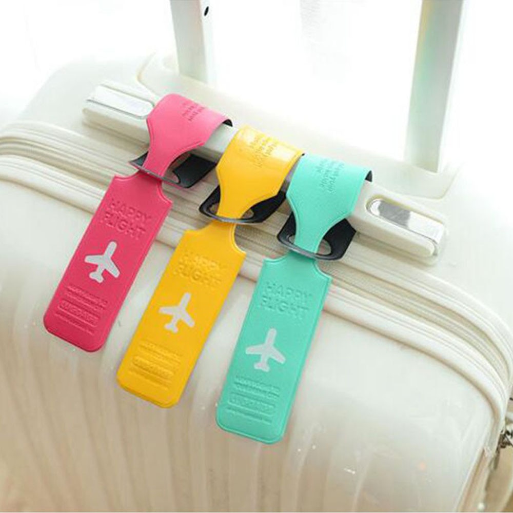 Reise Gepäck Tag Praktische PVC Koffer Name ID Adresse Halter Gepäck Internat Flugzeug Label Tasche Rucksack Anhänger Zubehör