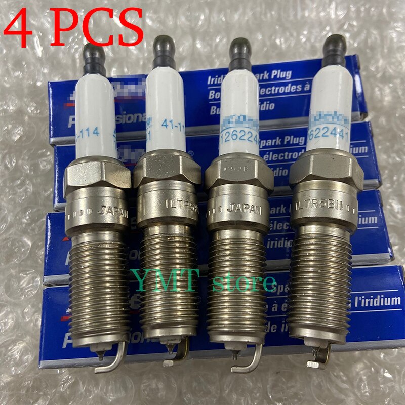 4PCS/Lot Iridium Spark Plugs Fit 12622441 For Cadillac Escalade Chevy Camaro Corvette GMC Car Plug 41-114