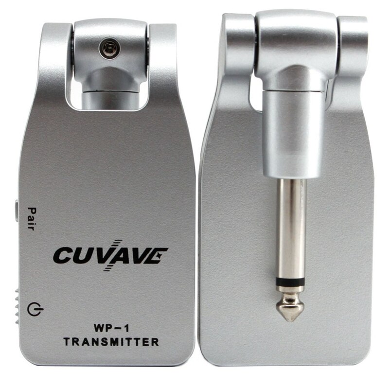Cuvave Wp-1 2.4G sans fil guitare système de basse émetteur et récepteur portée efficace 30 mètres 280 ° rotatif 1/4 pouce plug