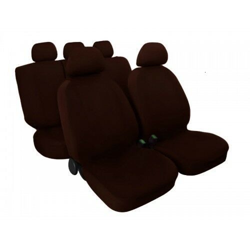 COPRISEDILI-AUTO FODERE hecho en Italia, SEDILI universal, MARRONE cod ZIP