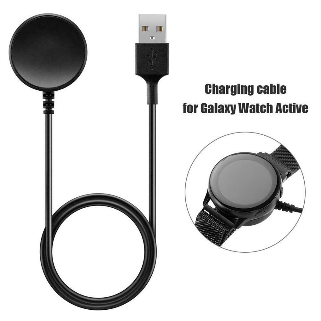 USB Watch Charging Cable Smart Wristwatch Fast USB Charging Cord 1 Meter For Samsung Galaxy Watch Smart Watch Charging Cable