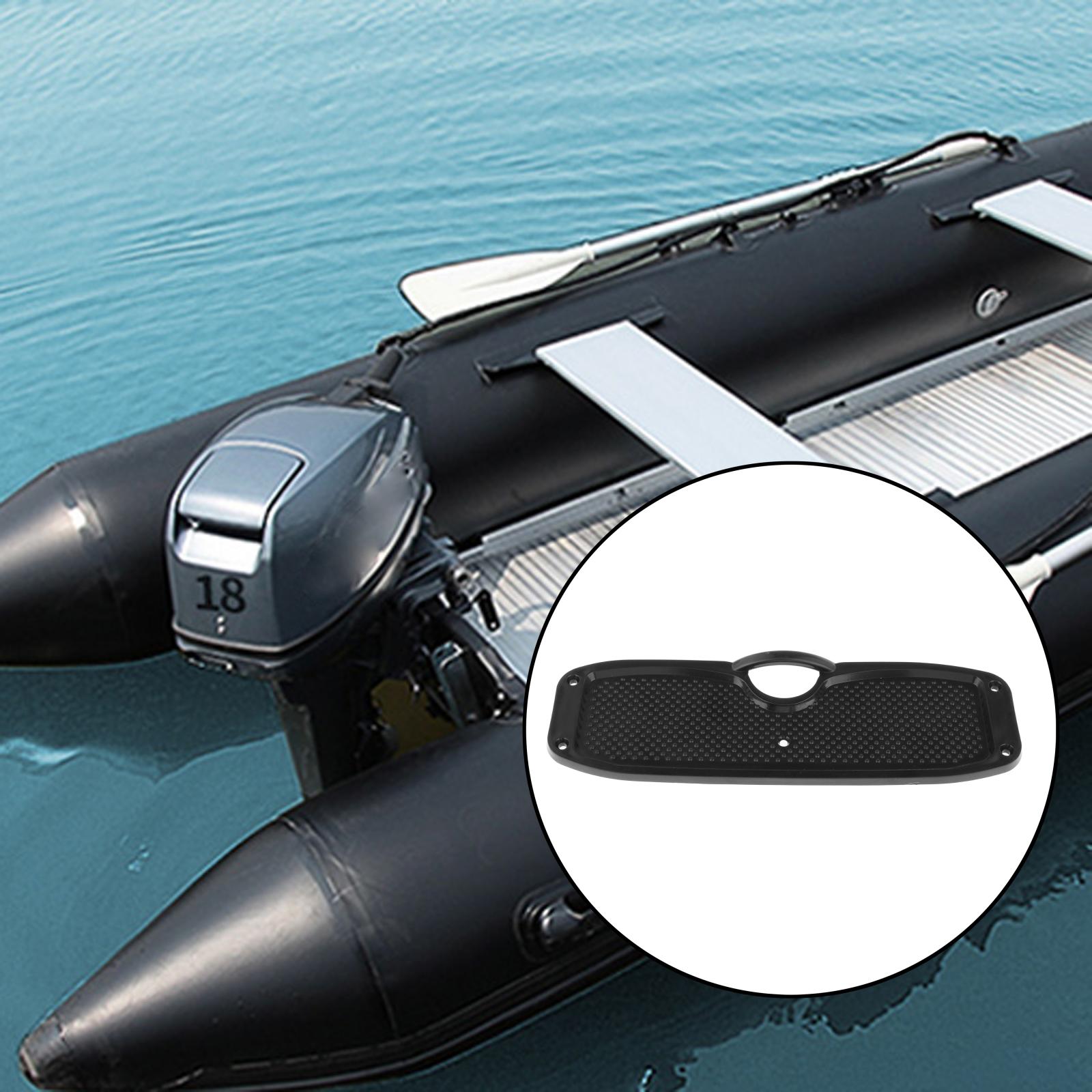 Transom Outboard Plate Protective Mounting Pad Plastic for Inflatable Boat Kayak Engine Securing Bracket Black