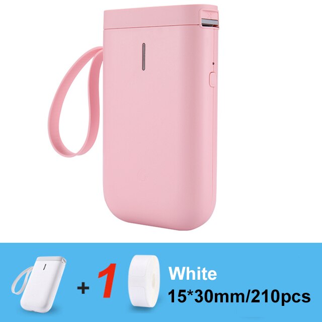 Wireless label printer Portable Pocket D11 Label Printer Portable BT Thermal Label Printer Home Use Office Fast Printing Printer: Pink 1WhiteLabel A