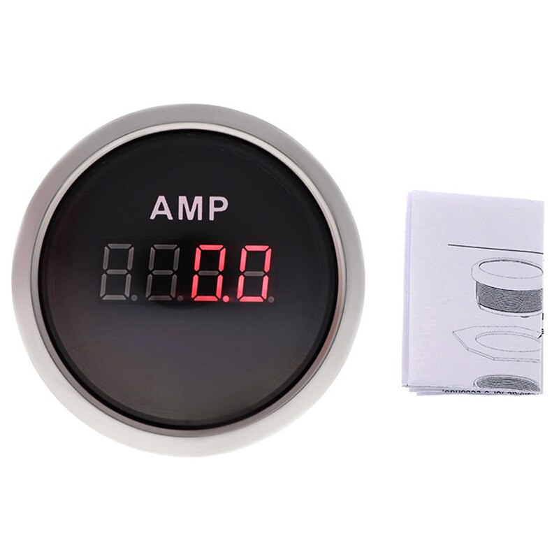 52MM Digital AMP Amperemeter Gauge Universal 100A Marine Ammeter Waterproof IP67 Fit For Car Boat Motorcycle Marine