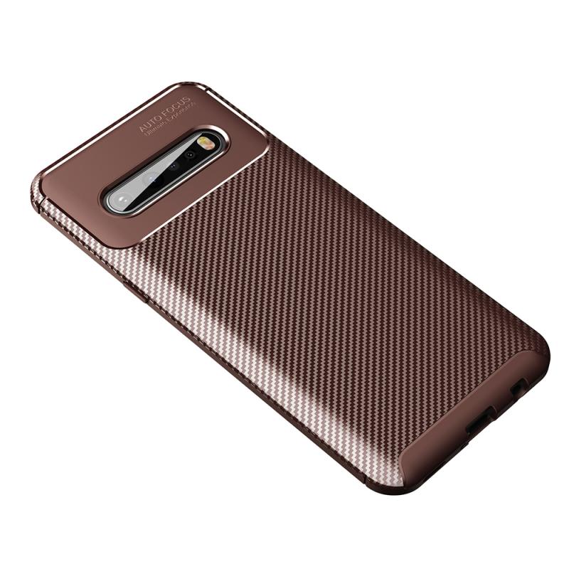 For LG V60 ThinQ 5G Case Ultra Sim Thin Fit Carbon Fiber Phone Cover: 03