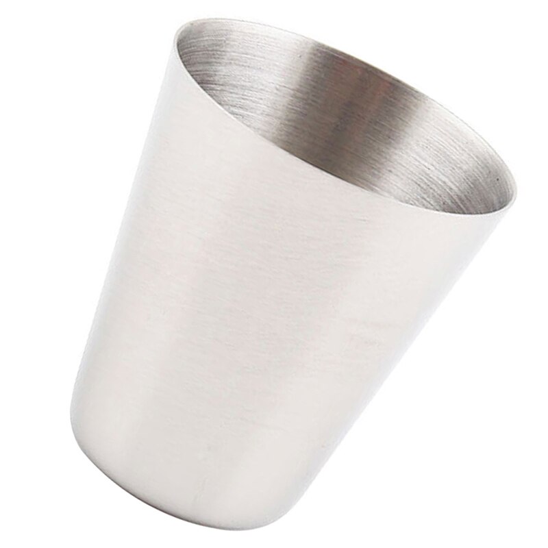 35ml Household Stainless Steel Cup Unbreakable Stackable Juice Mug Outdoor Hiking Cups Coffee Drinking Portable Camping Cup R3J6