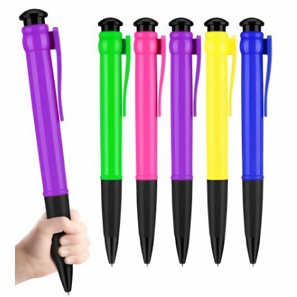 Plastic Big Ballpoint Pen Large Fun Oversize Writting Pen Props Toys Novelty Toy Huge Neutral Pen Stationery