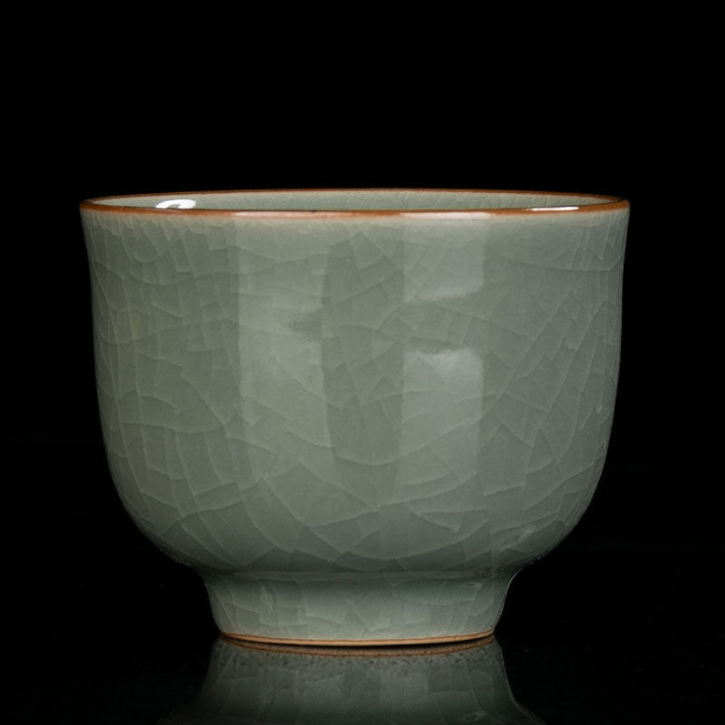 Kung Fu Tea Set Tea Cup Ceramic Tea Cup Teaware Modern White Porcelain Small Tea Cup Matte Ding Kiln Hand-painted Pu'er Cup: Clear