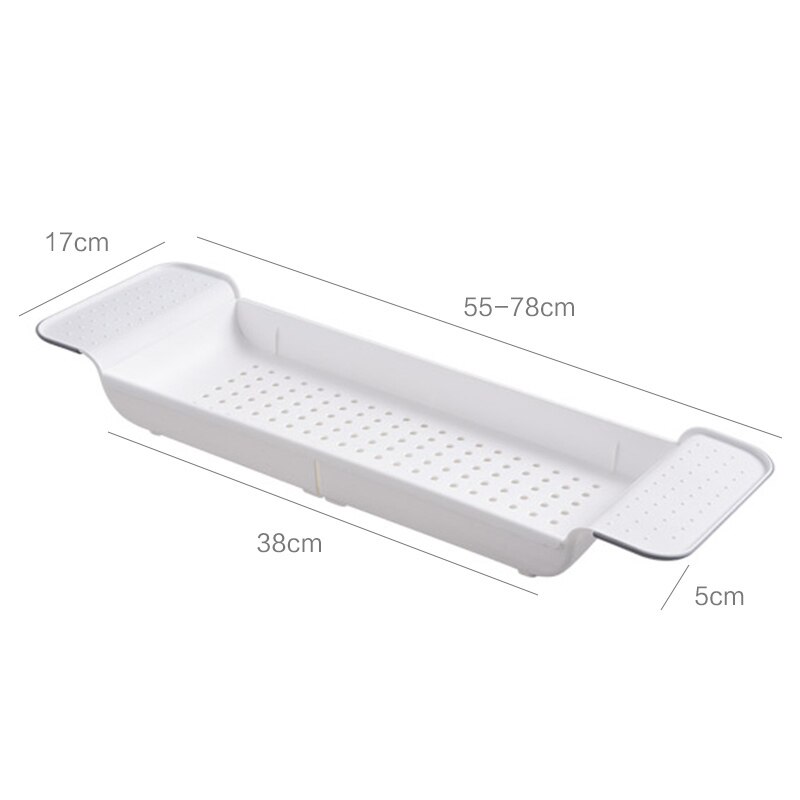 Hause Wesentliche Kunststoff Badewanne Caddie Wanne Fach Wein Glas Halfter Küche Zubehör Einstellbare Schlecht Veranstalter Tabletts