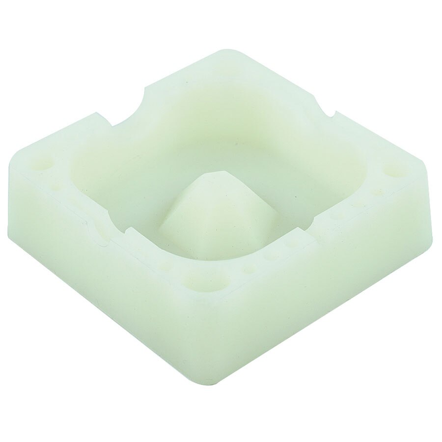 Cenicero de silicona Extra grueso, sin humo, redondo, Cenicero, remolino de humo (silicona de grado alimenticio), soportes de vidrio seguros: glow in the dark